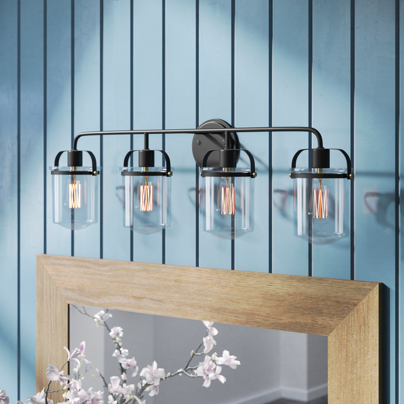 Laurel Foundry Modern Farmhouse Portland 4Light Vanity Light & Reviews